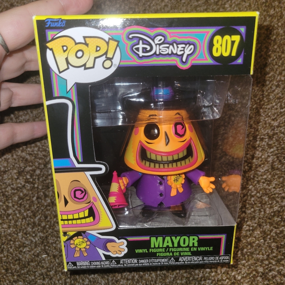 Disney Pop! Mayor Vinyl Figure #807 Blacklight Version